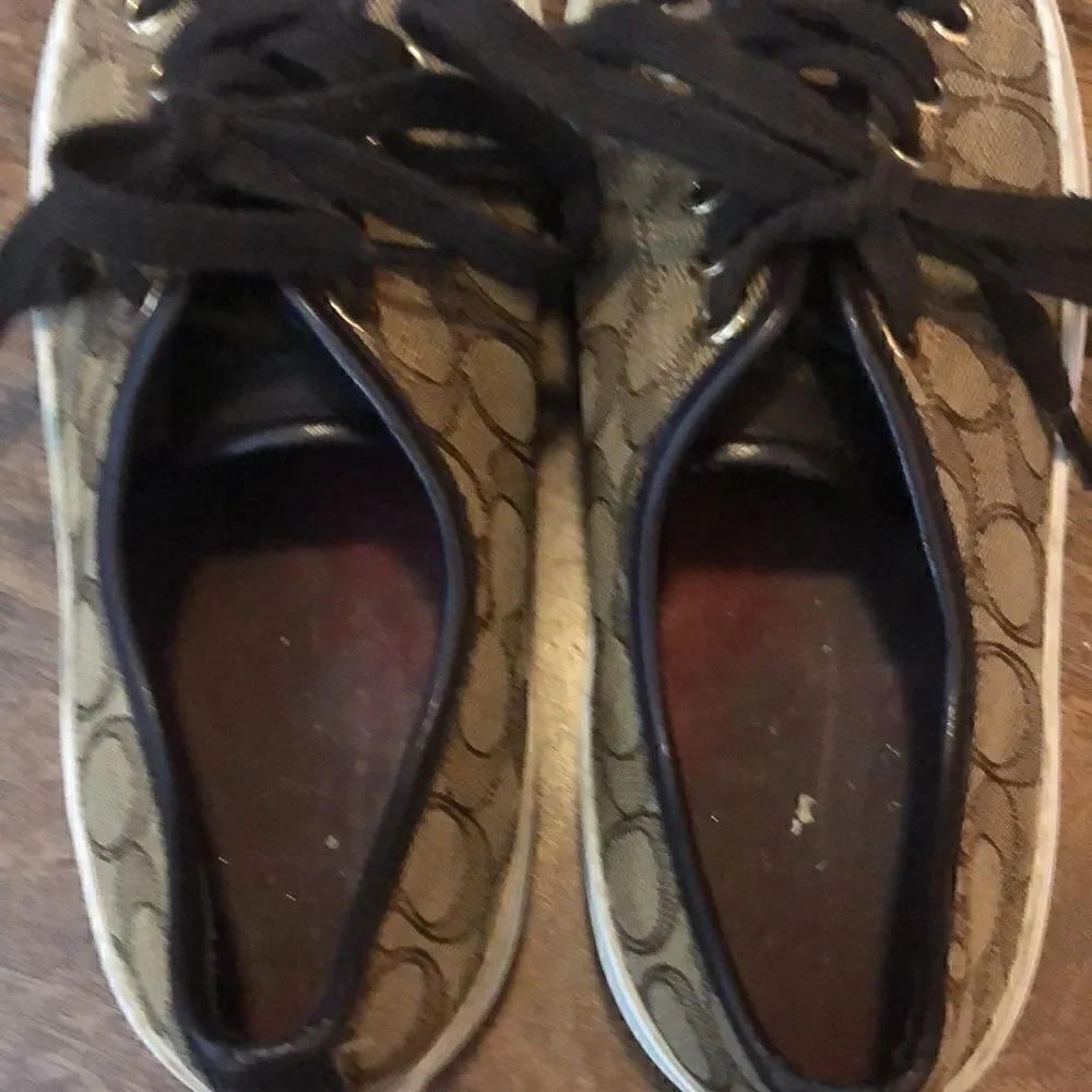 COACH brown “Empire” canvas sneakers brown size 8B - Picture 8 of 13